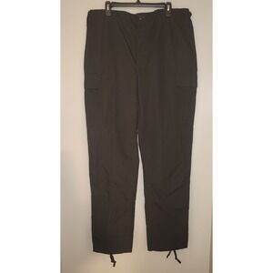 MENS LARGE LONG GALLS PRO TAC FORCE RIPSTOP TACTICAL CARGO PANTS BLACK